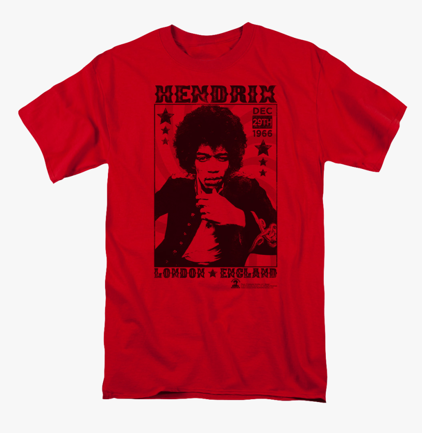 London 1966 Jimi Hendrix T-shirt - Love Lucy T Shirts, HD Png Download