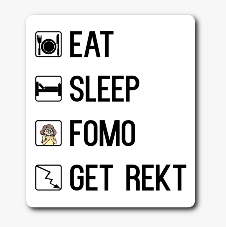 No Fomo Allowed Sticker 
 Srcset Data - Trade Gothic, HD Png Download