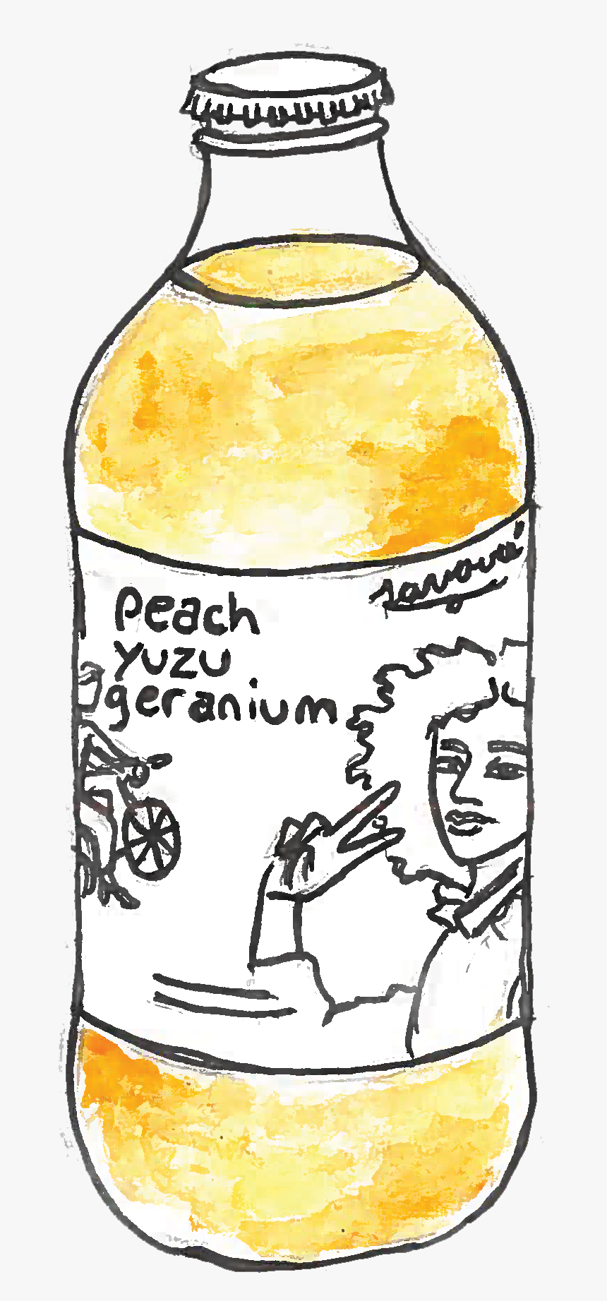 Peach Yuzu Geranium Soda, HD Png Download