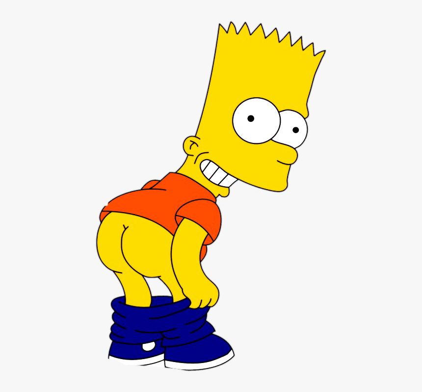 Imagenes En Png - Bart Simpson Butt, Transparent Png
