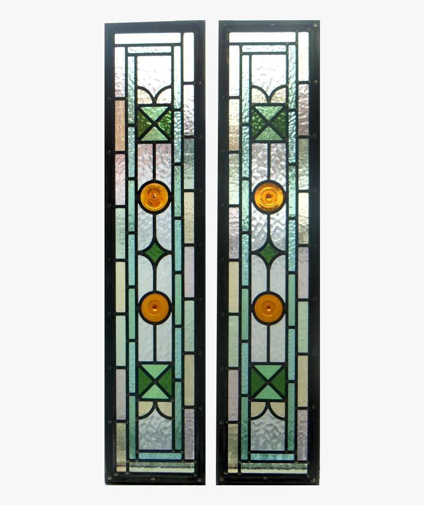 Green Kyle Stained Glass Panels - Stained Glass, HD Png Download