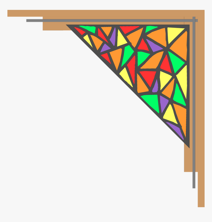 Frame Clip Glass - Frame Png Stain Glass, Transparent Png