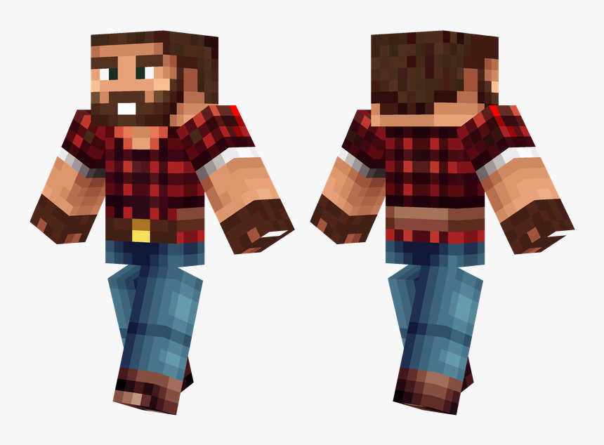 Lumberjack Minecraft Skin, HD Png Download