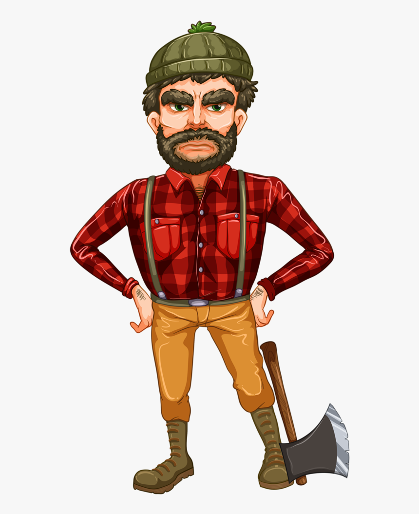 Nerazobrannoe V Lesorub Professii Story Drawing, Art - Lumberjack Png, Transparent Png