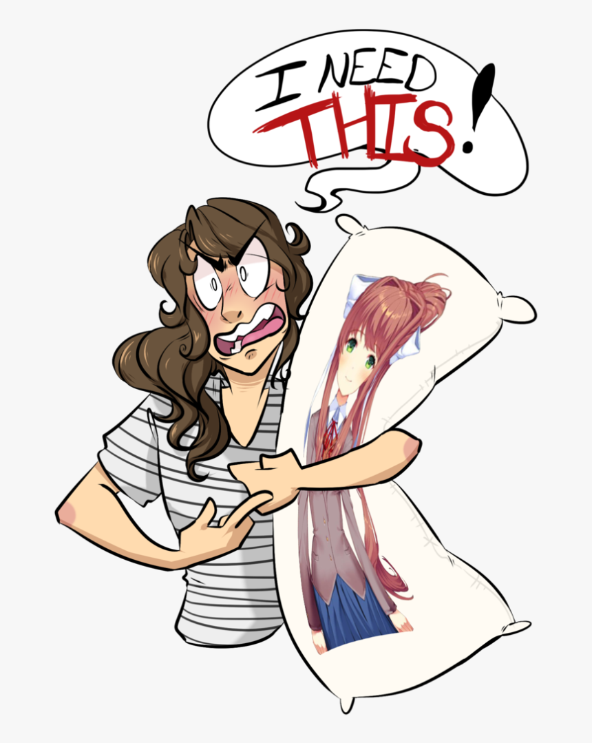Waifu Pillow Png Clipart Body - Doki Doki Literature Club Body Pillow, Transparent Png