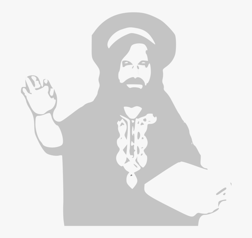 Priest Clipart Black And White - Richard Stallman Png, Transparent Png