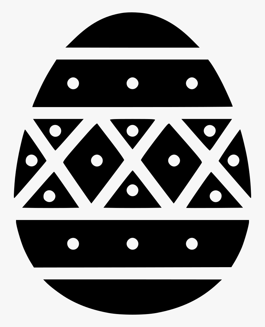 Paschal Egg Decorated Decoration Dots Stripes, HD Png Download