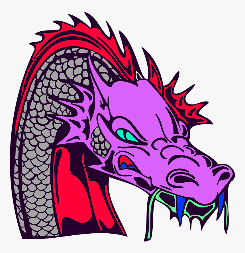 Purple Dragon Head, HD Png Download