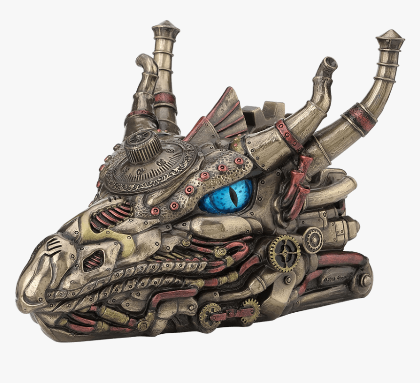 Steampunk Dragon Head Trinket Box, HD Png Download