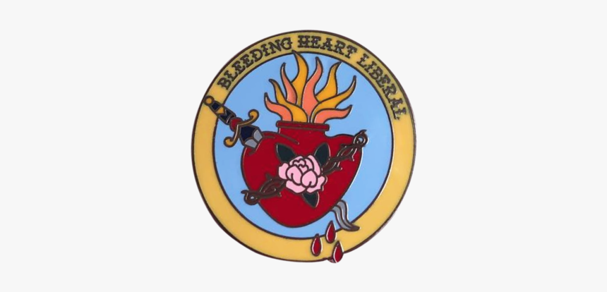 Bleeding Heart Liberal Pin, HD Png Download