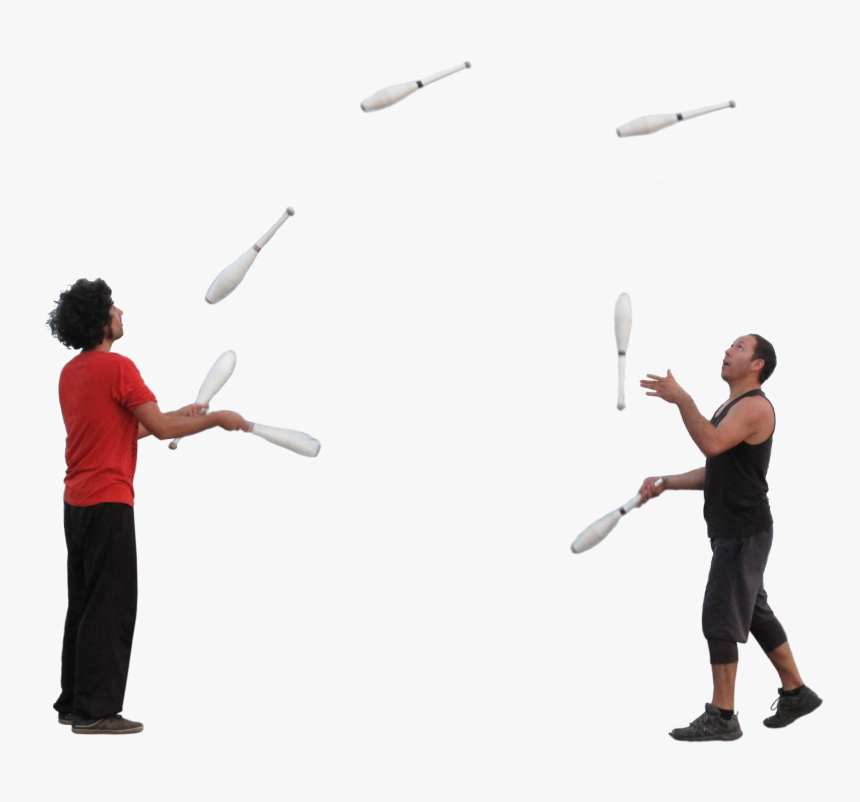 Architecture Womansitting Mansitting Jugglers, HD Png Download