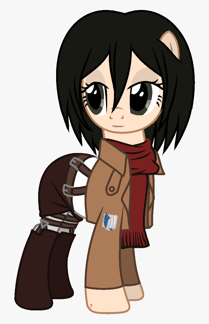 Mikasa Ackerman [attack On Titan] My Little Pony Version, HD Png Download