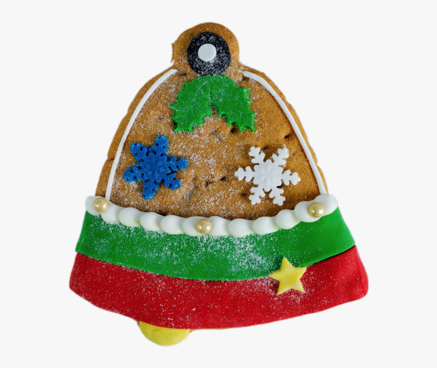 Gingerbread Christmas Bell, HD Png Download