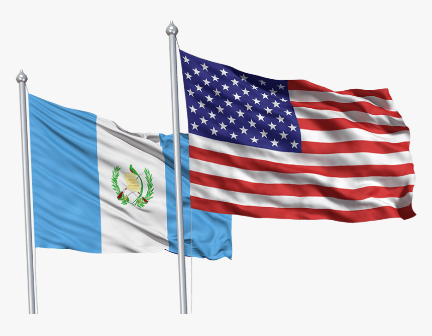 Usa And Guatemala Flags, HD Png Download