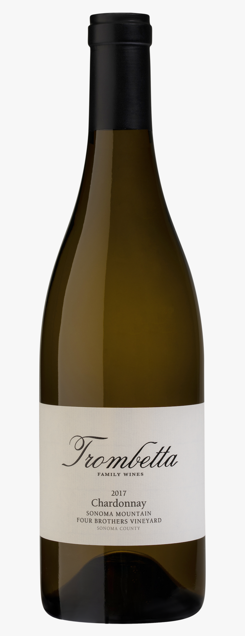 2017 Trombetta Four Brothers Vineyard Chardonnay, HD Png Download