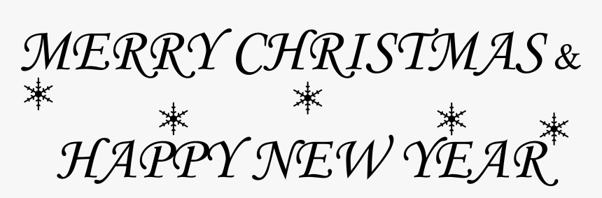 Merry Christmas And Happy New Year Png, Transparent Png