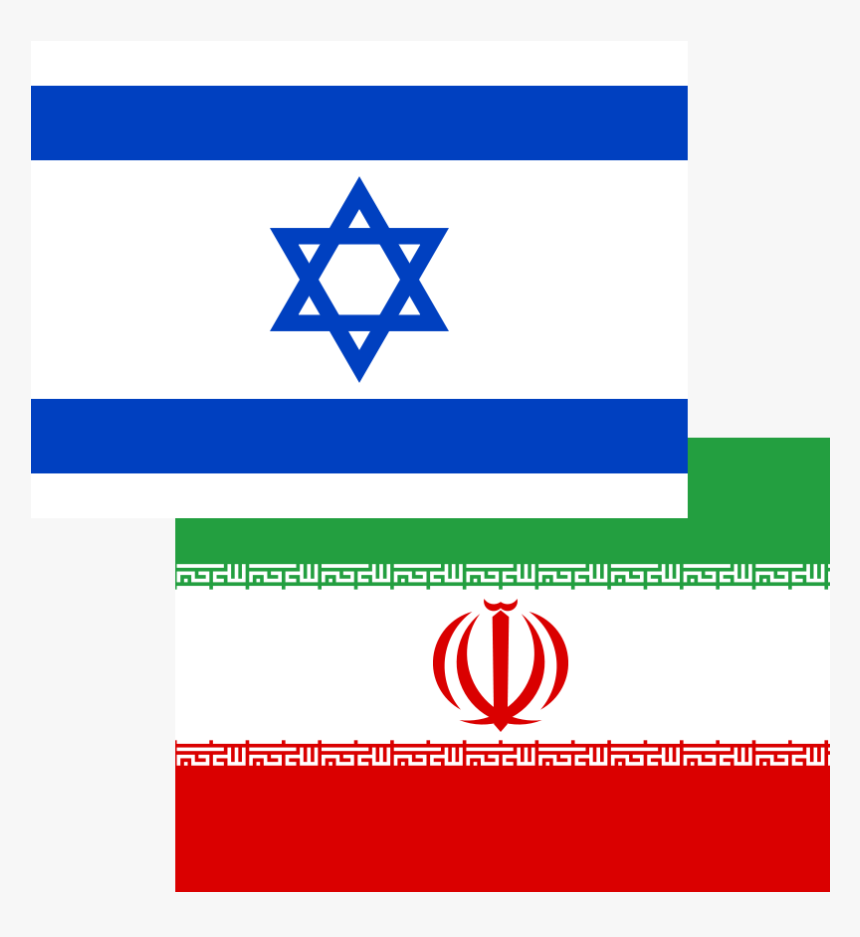 Israel-iran Flages, HD Png Download
