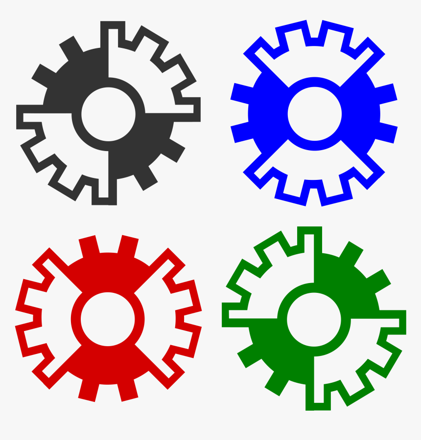 Abstract Gear Wheels Clip Arts, HD Png Download