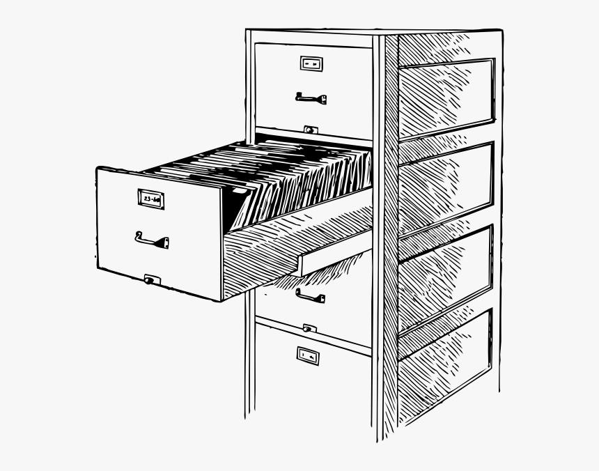Open File Cabinet 2 Svg Clip Arts, HD Png Download