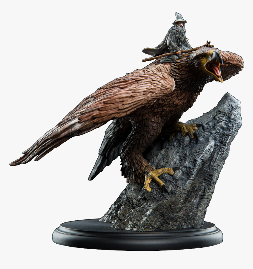 Weta Lord Of The Rings Gandalf On Gwaihir Statue Toyslife, HD Png Download