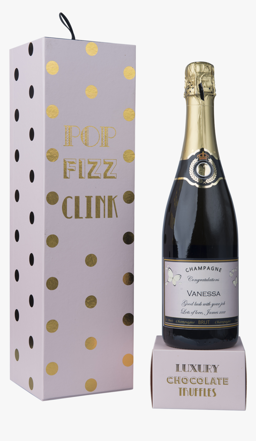 Personalised Champagne & Truffles, HD Png Download