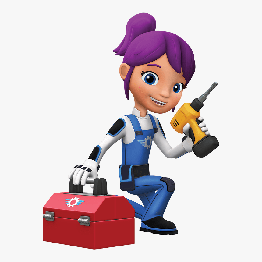 Blaze And The Monster Machines Gabby With Toolbox, HD Png Download