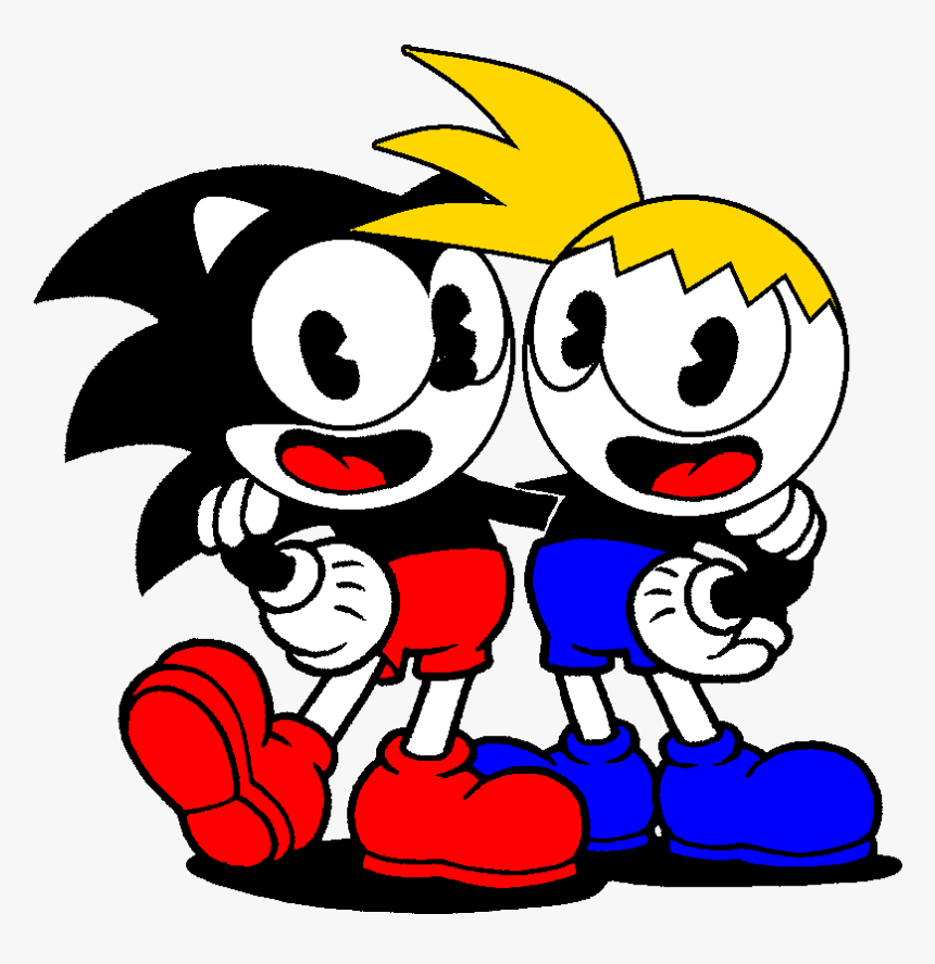 Sonic And Toon Trev Cuphead Edition, HD Png Download