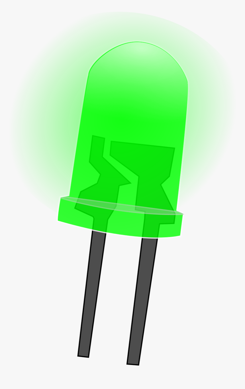 Green, Led, Led Lamps, Light, HD Png Download