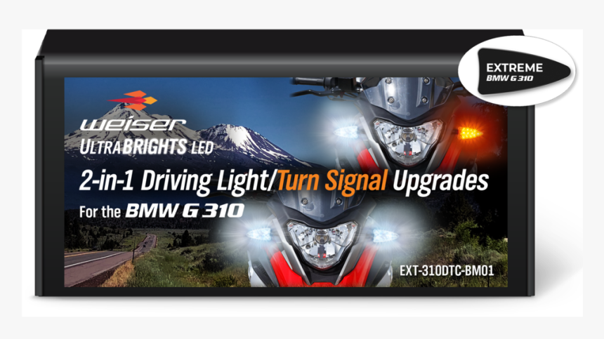 Extreme 2 In 1 Led White Driving Light/amber Turn Signal, HD Png Download