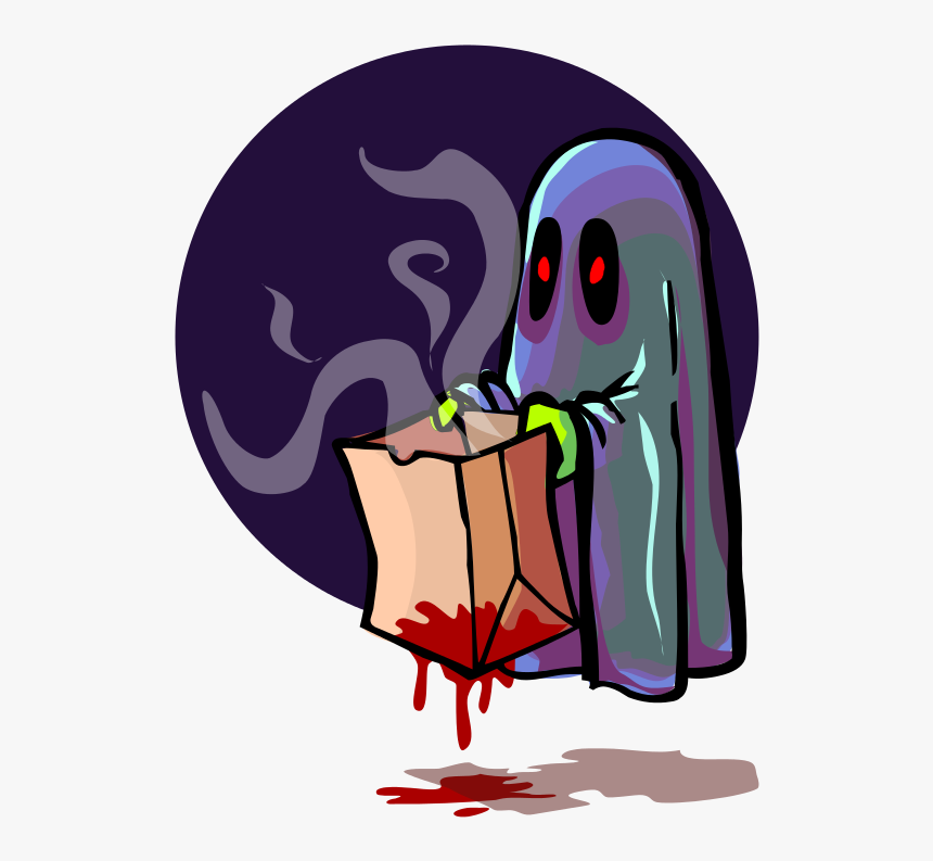 Scary Ghost Trick Or Treating, HD Png Download
