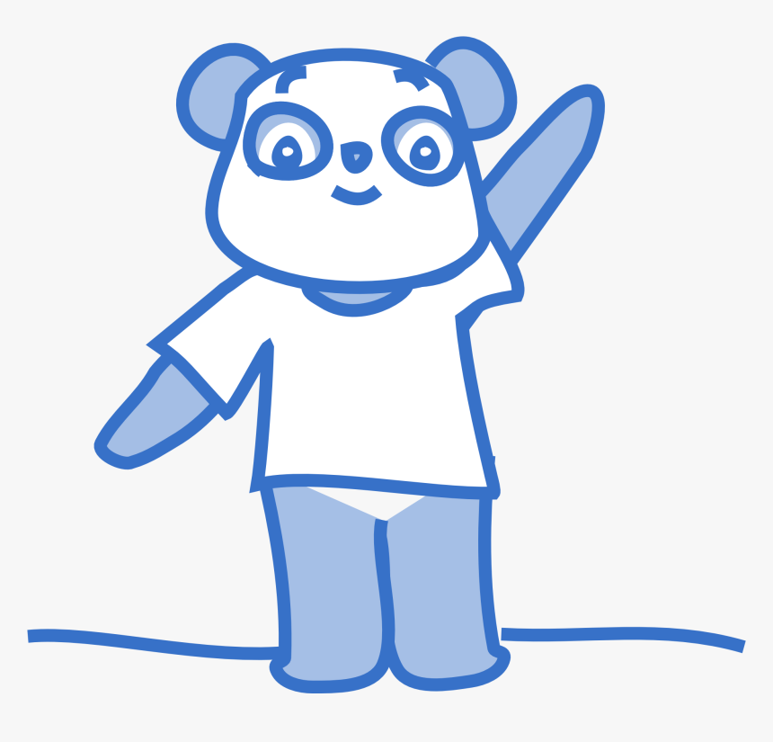 Chinese New Year Happy Panda 1979px, HD Png Download