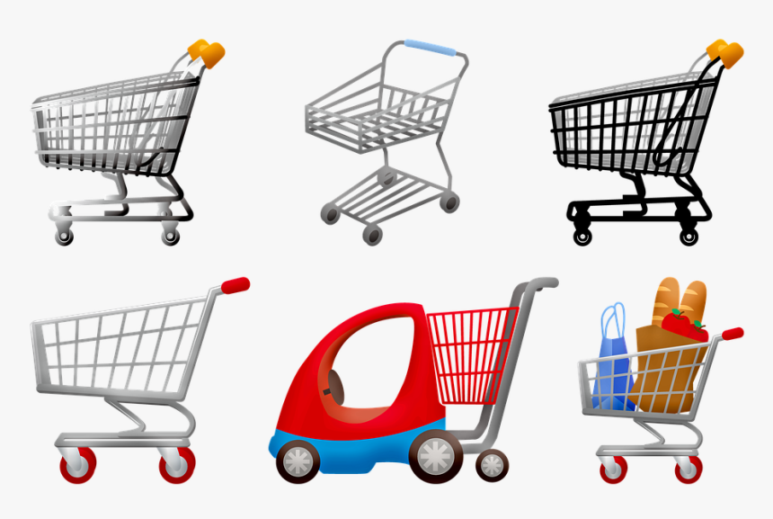 Grocery Shopping, Grocery Cart, Supermarket, Shopping, HD Png Download