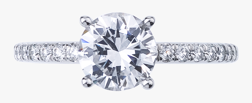 Mark Patterson Platinum Royal Pave Semi-mount Diamond, HD Png Download