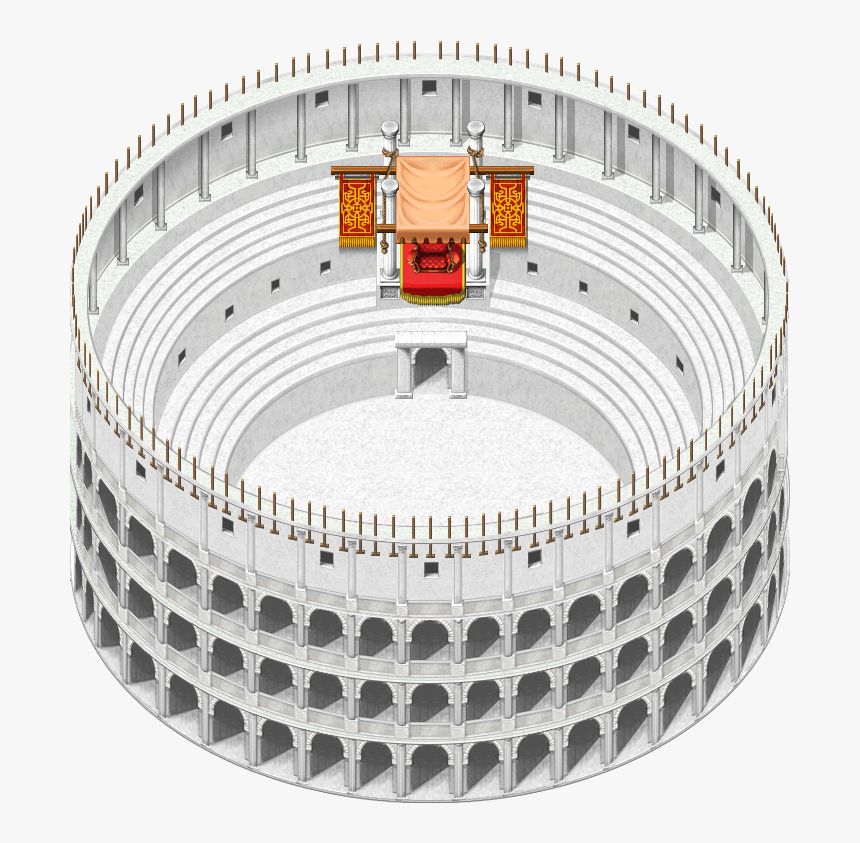 Clip Art Colosseum Aerial View, HD Png Download