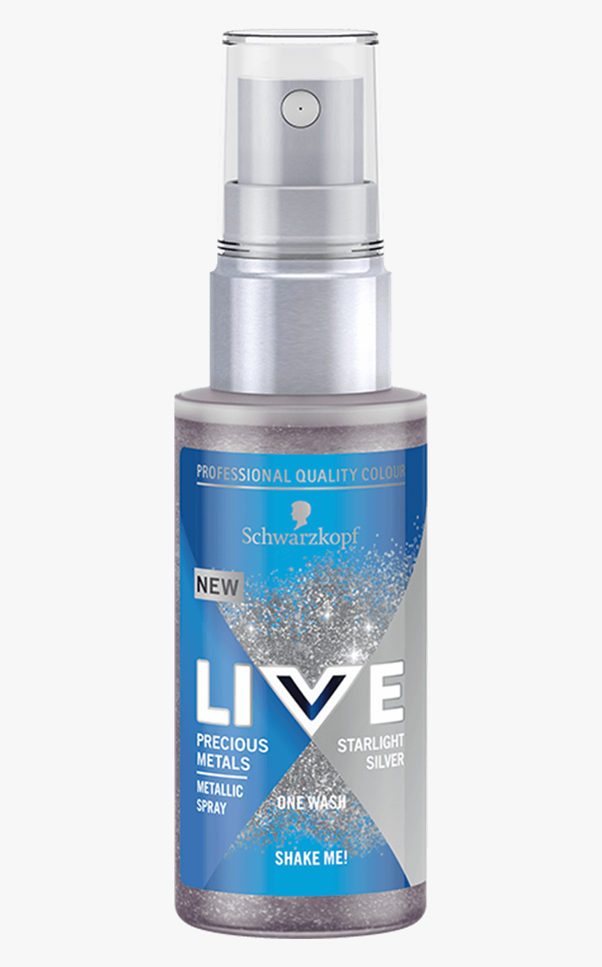 Live Color Uk Precious Metals Spray Starlight Silver, HD Png Download