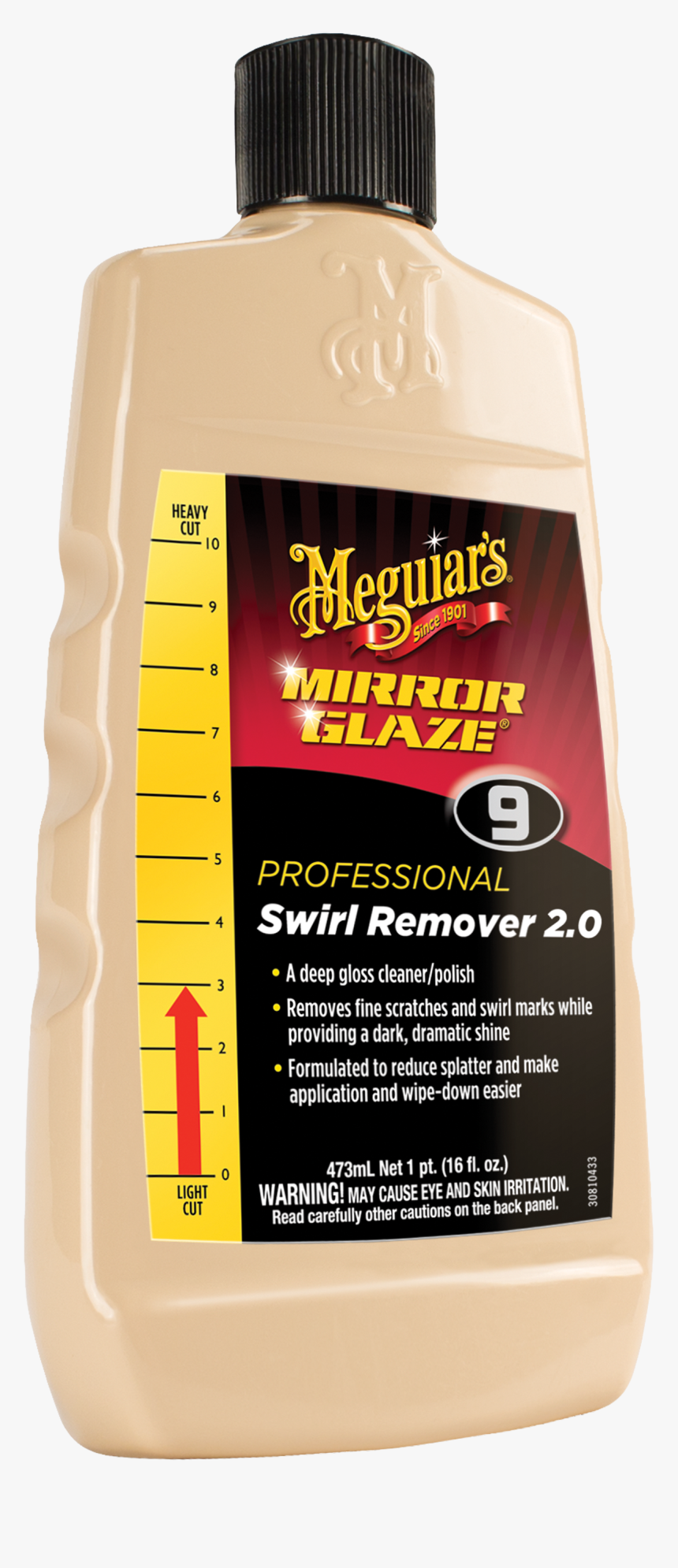M09 Mirror Glaze® Swirl Remover, 16 Oz, HD Png Download