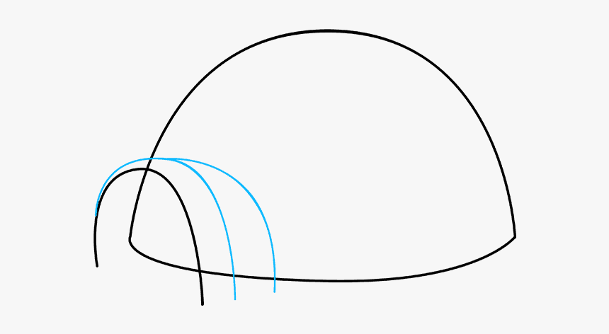 Eskimo Drawing Igloo, HD Png Download