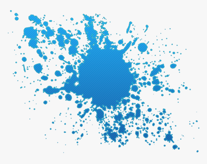#splash #paint #painting #splatter #blue #color #foreground, HD Png Download