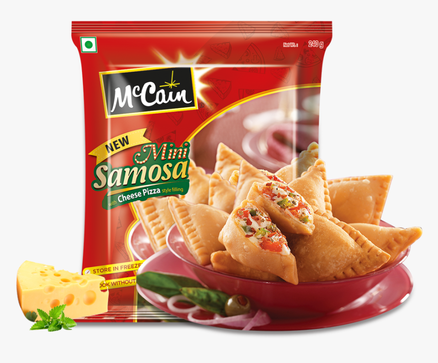 New Mccain Mini Samosa With Cheese Pizza Styly Filling, HD Png Download