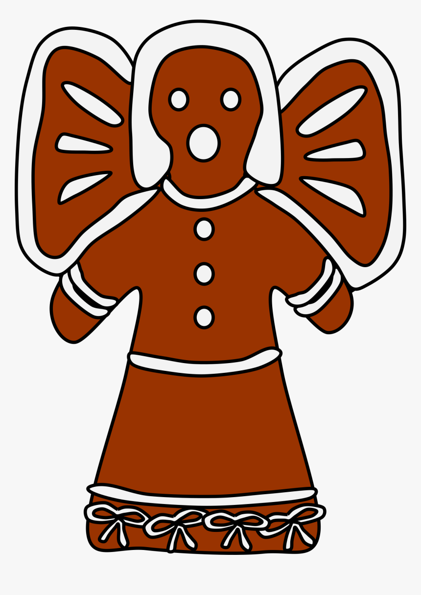 Gingerbread Angel Clip Arts, HD Png Download