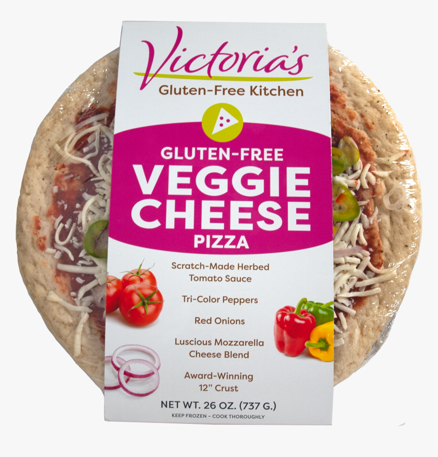 Victorias Gluten Free Veggie Cheese Pizza Packaged, HD Png Download