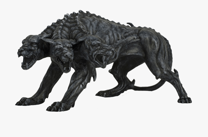 Cerberus The Three Headed Dog Statue, HD Png Download