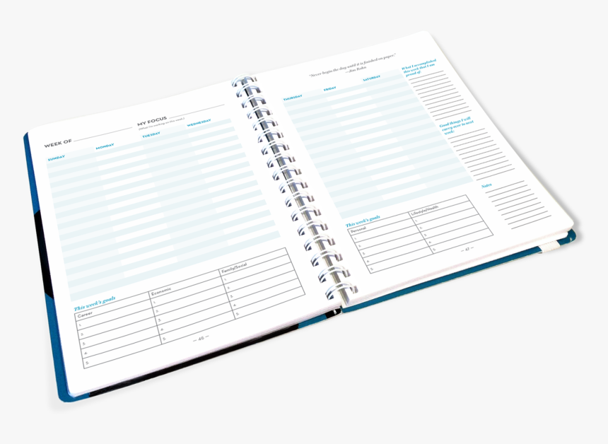 Jim Rohn One-year Success Planner, HD Png Download