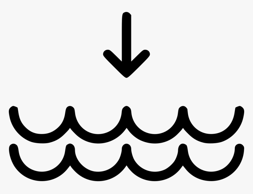 Tide Down Arrow Water, HD Png Download