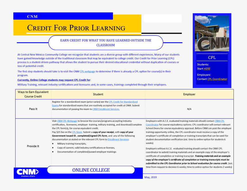 Cpl Online College Pic For Web, HD Png Download