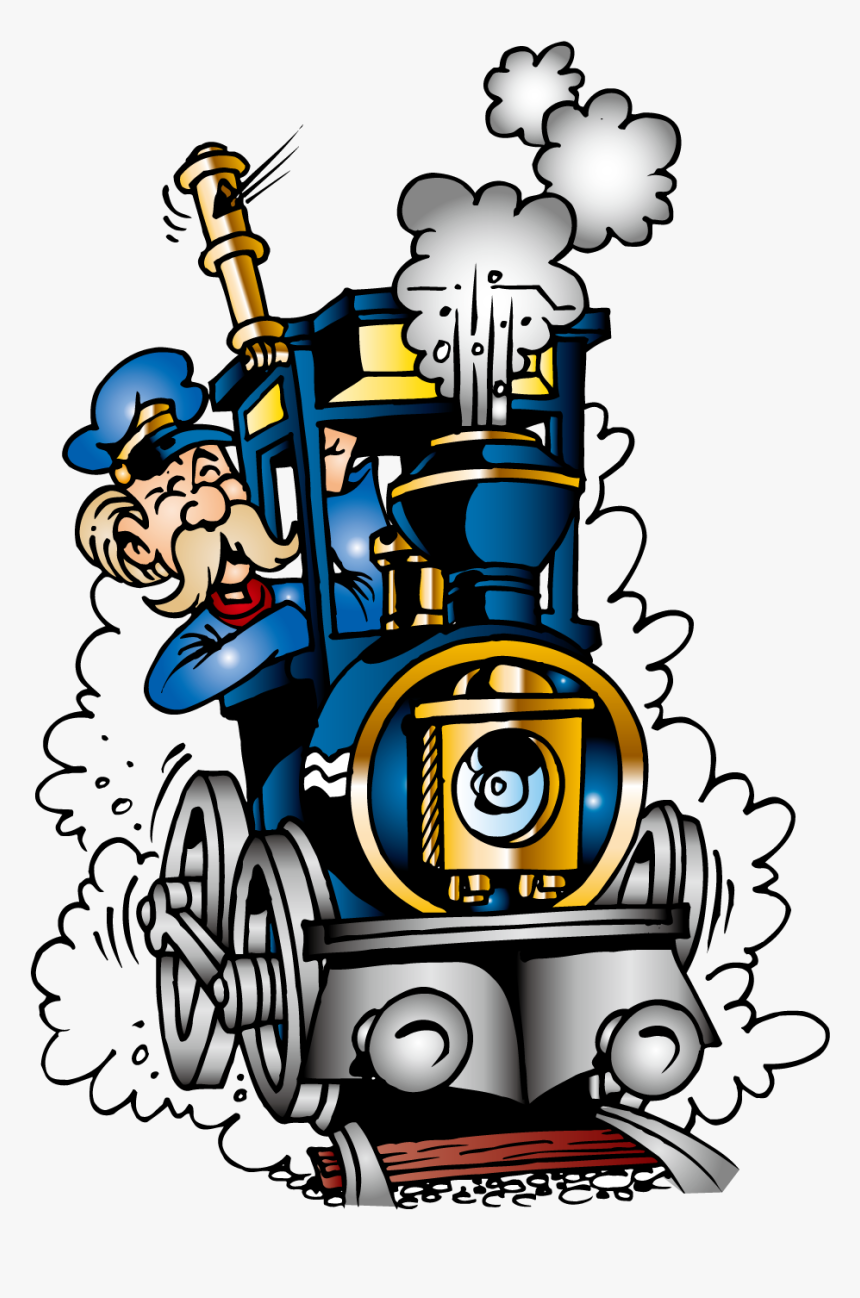 Train Railroad Engineer Steam Locomotive Clip Art, HD Png Download