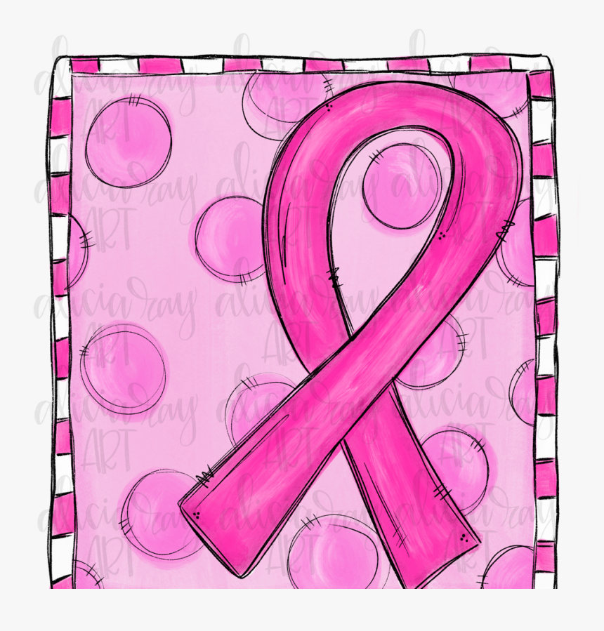 Breast Cancer Ribbon Sublimation Png Digital Download, Transparent Png