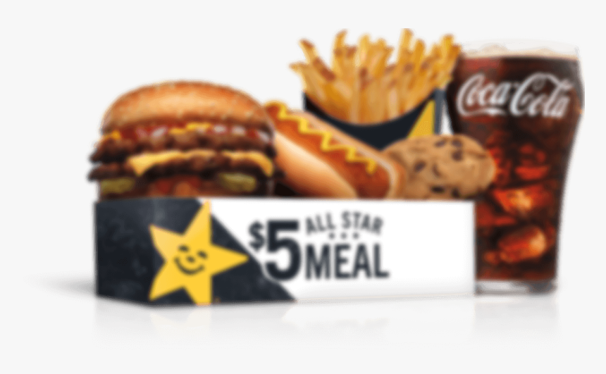 Hardee S $5 All Star Value Meals, HD Png Download