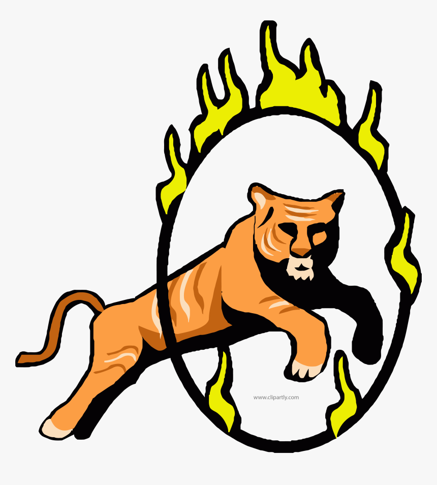 Circus Tigger Fire Clipart Png, Transparent Png