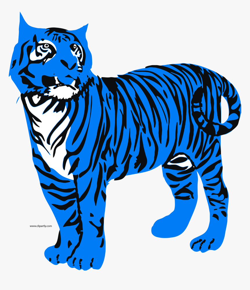 Large Tigger Standing With Curled Tail Clipart Png, Transparent Png
